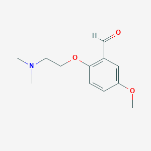 molecular formula C12H17NO3 B12121610 2-(2-(Dimethylamino)ethoxy)-5-methoxybenzaldehyde 