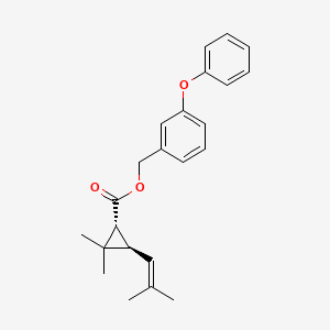 molecular formula C23H26O3 B1212162 (1R)-trans-Phenothrin CAS No. 26046-85-5