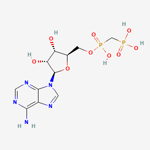 molecular formula C11H17N5O9P2 B1212165 磷甲基膦酸腺苷酯 CAS No. 3768-14-7