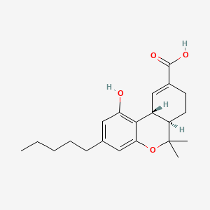 molecular formula C21H28O4 B1212166 11-Nor-9-carboxy-delta-9-tetrahydrocannabinol CAS No. 56354-06-4