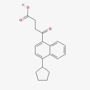 4-(4-Cyclopentylnaphthalen-1-yl)-4-oxobutanoic acid