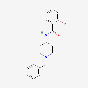 N-(1-benzylpiperidin-4-yl)-2-fluorobenzamide