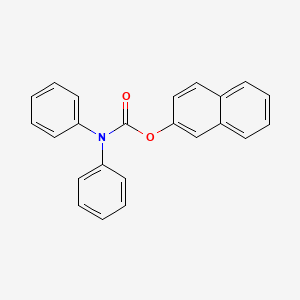 molecular formula C23H17NO2 B12121810 naphthalen-2-yl N,N-diphenylcarbamate 