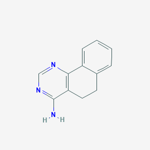 molecular formula C12H11N3 B12121815 5,6-Dihydrobenzo[h]quinazolin-4-amine CAS No. 54246-93-4
