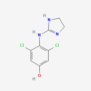 molecular formula C9H9Cl2N3O B1212182 4-Hydroxyclonidine CAS No. 57101-48-1