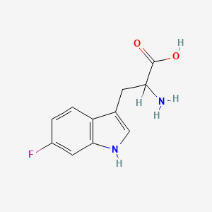 molecular formula C11H11FN2O2 B1212183 6-Fluorotryptophan CAS No. 343-92-0