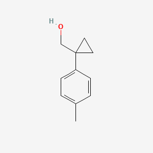 molecular formula C11H14O B12121919 (1-P-Tolyl-cyclopropyl)-methanol 