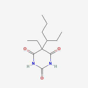 molecular formula C12H20N2O3 B1212192 Tetrabarbital CAS No. 76-23-3