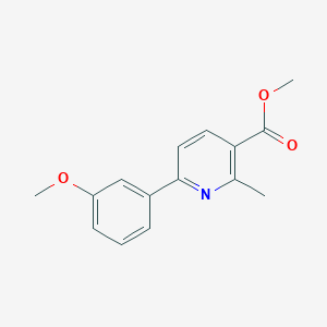 molecular formula C15H15NO3 B12121975 Methyl 6-(3-methoxyphenyl)-2-methylnicotinate 