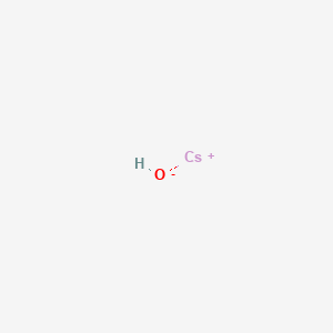 molecular formula CsOH<br>CsHO B1212201 Cesium hydroxide CAS No. 21351-79-1