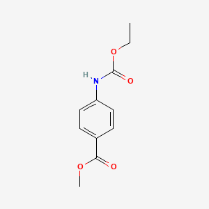 molecular formula C11H13NO4 B12122018 Benzoic acid, 4-[(ethoxycarbonyl)amino]-, methyl ester CAS No. 5255-72-1