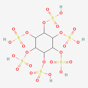 molecular formula C6H12O24S6 B1212203 (2,3,4,5,6-pentasulfooxycyclohexyl) hydrogen sulfate CAS No. 23330-83-8