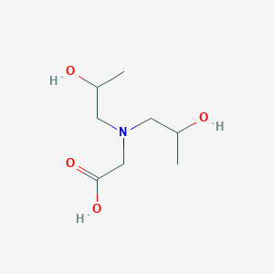 molecular formula C8H17NO4 B12122031 N,N-Bis(2-hydroxypropyl)glycine CAS No. 63557-68-6
