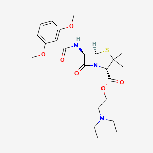 molecular formula C23H33N3O6S B1212209 Tameticillin CAS No. 56211-43-9