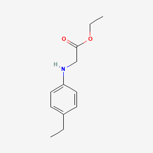 molecular formula C12H17NO2 B12122167 N-(4-ethyl-phenyl)-glycine ethyl ester 