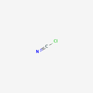 molecular formula ClCN<br>CNCl<br>CClN B1212222 Cyanogen chloride CAS No. 506-77-4