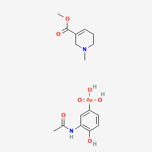 molecular formula C16H23AsN2O7 B1212226 Drocarbil CAS No. 900-77-6