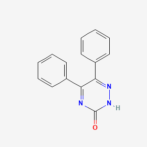 molecular formula C15H11N3O B1212231 5,6-二苯基-1,2,4-三嗪-3(2H)-酮 CAS No. 4512-00-9