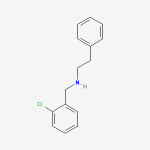molecular formula C15H16ClN B12122382 N-(2-chlorobenzyl)-2-phenylethanamine CAS No. 13541-01-0