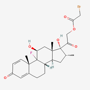 9-Fluoro-11,17-dihydroxy-16-methyl-3,20-dioxopregna-1,4-dien-21-yl bromoacetate