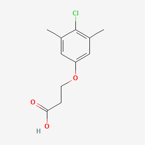 molecular formula C11H13ClO3 B12122448 Propanoic acid, 3-(4-chloro-3,5-dimethylphenoxy)- CAS No. 938374-65-3