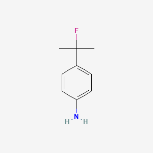 molecular formula C9H12FN B12122460 4-(2-Fluoropropan-2-yl)aniline 