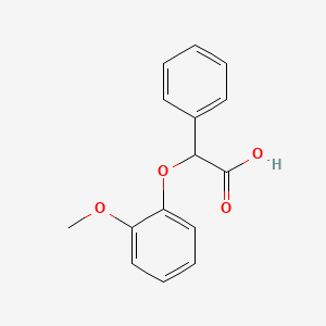 molecular formula C15H14O4 B12122474 (o-Methoxyphenoxy)phenylacetic acid CAS No. 53498-61-6