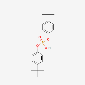 molecular formula C20H27O4P B1212248 Bis(4-tert-butylphenyl) hydrogen phosphate CAS No. 21150-89-0