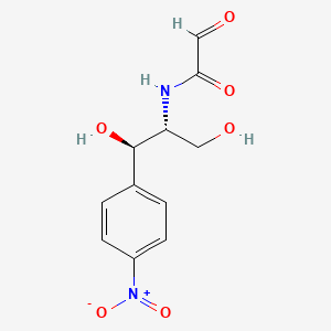 molecular formula C11H12N2O6 B1212249 Chloramphenicol aldehyde CAS No. 73981-53-0