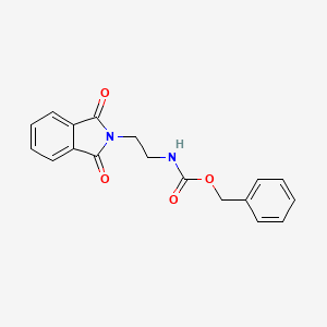 molecular formula C18H16N2O4 B12122554 Carbamic acid, [2-(1,3-dihydro-1,3-dioxo-2H-isoindol-2-yl)ethyl]-, phenylmethyl ester CAS No. 82933-20-8