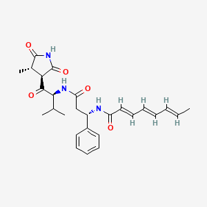 molecular formula C27H33N3O5 B1212256 Andrimid 
