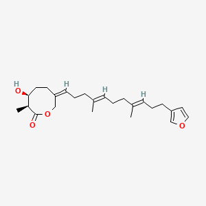 molecular formula C25H36O4 B1212258 Astakolactin 