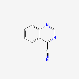 molecular formula C9H5N3 B1212267 4-Quinazolinecarbonitrile CAS No. 36082-71-0
