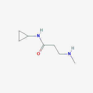 molecular formula C7H14N2O B12122672 N-cyclopropyl-3-(methylamino)propanamide 