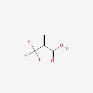 molecular formula C4H3F3O2 B1212268 2-(Trifluoromethyl)acrylic acid CAS No. 381-98-6