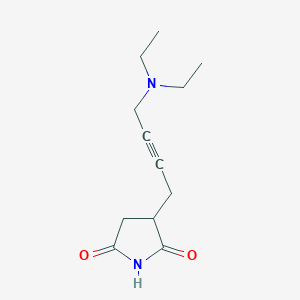 molecular formula C12H18N2O2 B1212271 Diethylamino-2-butynylsuccinimide CAS No. 7591-19-7