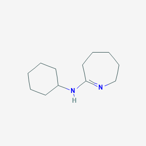 molecular formula C12H22N2 B12122710 N-cyclohexyl-3,4,5,6-tetrahydro-2H-azepin-7-amine 
