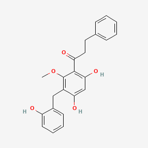 molecular formula C23H22O5 B1212272 Isouvaretin CAS No. 61463-03-4