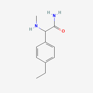 molecular formula C11H16N2O B12122747 2-(4-Ethylphenyl)-2-(methylamino)acetamide 