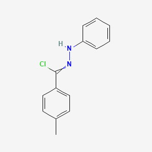 molecular formula C14H13ClN2 B1212275 4-methyl-N-phenylbenzenecarbohydrazonoyl chloride 