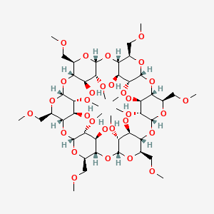 molecular formula C48H84O30 B1212277 Dimethyl-alpha-cyclodextrin CAS No. 51166-72-4