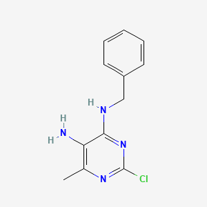 molecular formula C12H13ClN4 B12122864 N4-Benzyl-2-chloro-6-methylpyrimidine-4,5-diamine 