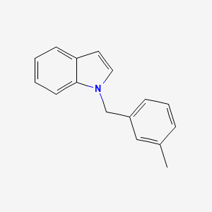 molecular formula C16H15N B12122867 1-(3-Methylbenzyl)-1H-indole 