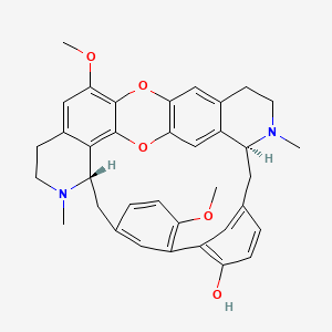 molecular formula C36H36N2O5 B1212292 Tiliacorine 