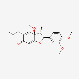 molecular formula C21H26O5 B1212295 9,10-Dihydrokadsurenone 