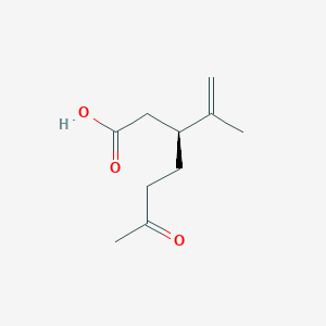 molecular formula C10H16O3 B1212297 (3S)-3-isopropenyl-6-oxoheptanoic acid 