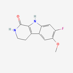 7-Fluoro-6-methoxy-2,3,4,9-tetrahydropyrido[3,4-b]indol-1-one