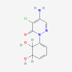 molecular formula C10H10ClN3O3 B1212302 Chloridazondihydrodiol CAS No. 50512-55-5
