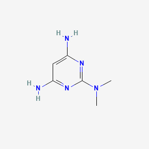 molecular formula C6H11N5 B12123043 2-N,2-N-dimethylpyrimidine-2,4,6-triamine CAS No. 49810-25-5