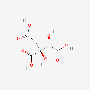 molecular formula C6H8O8 B1212313 (-)-Hydroxycitric acid lactone CAS No. 27750-10-3